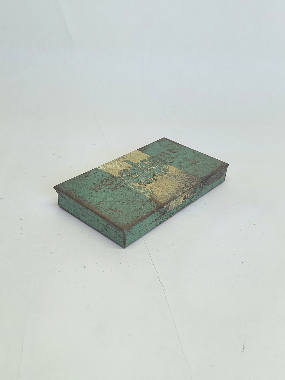 VINTAGE Green Holo-Krome No 44 Metal Storage Tool Case Hartford USA With Tools